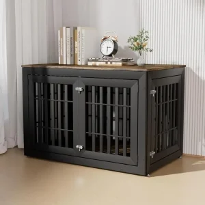 Wooden End Table Dog Crate Furniture