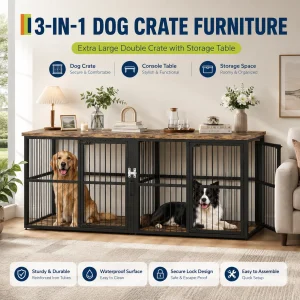 Double Dog Crate with Divider