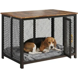 Wooden Dog Crate Double Doors