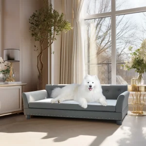 Microfiber Elevated Dog Bed Sofa